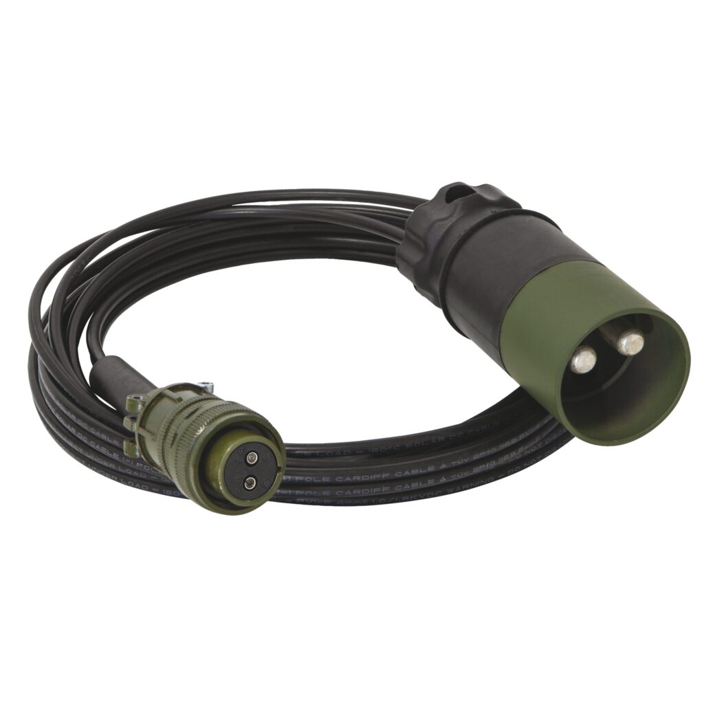 Cables 5.0M – 4Mm² Nato/ 2Pin Male Connector For GYSflash Xtrem