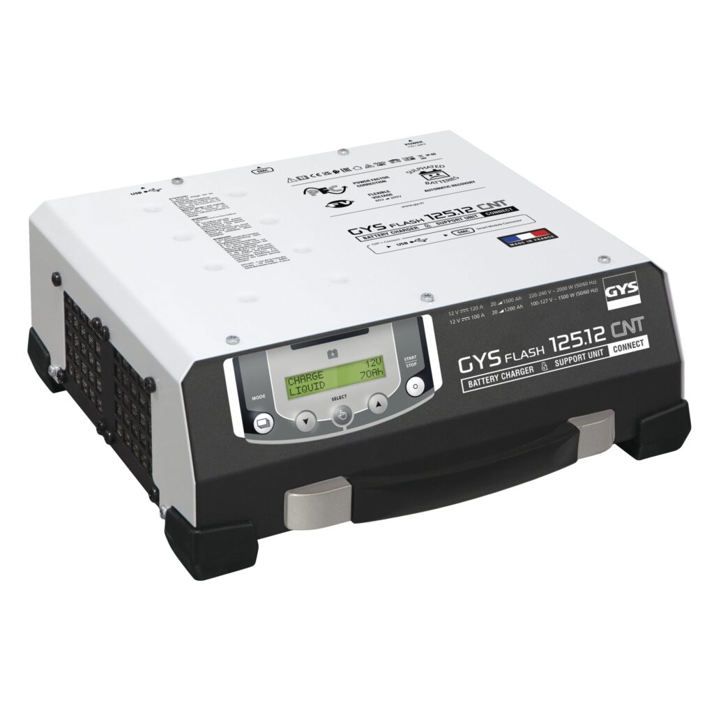 GYSflash 125.12 Charger Cnt-Fv 5M Cables