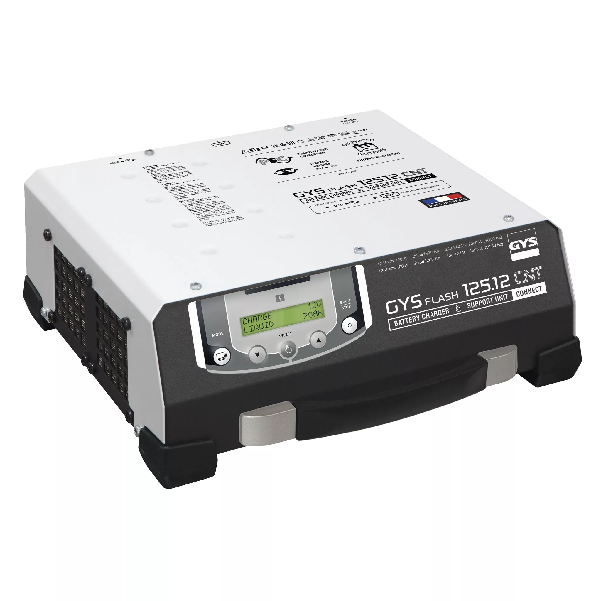 GYSflash 125.12 Charger Cnt-Fv 5M Cables GYSflash 125.12 Charger Cnt-Fv 5M Cables