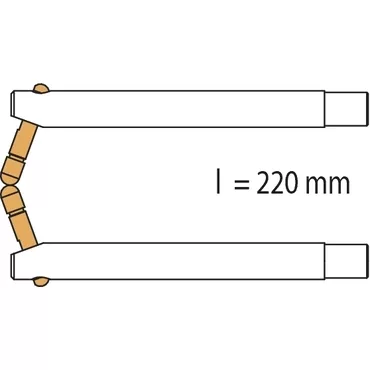 Portaspot 230 Px3 Double Arm – Sloped Electrode (220Mm) Portaspot 230 Px3 Double Arm – Sloped Electrode (220Mm)