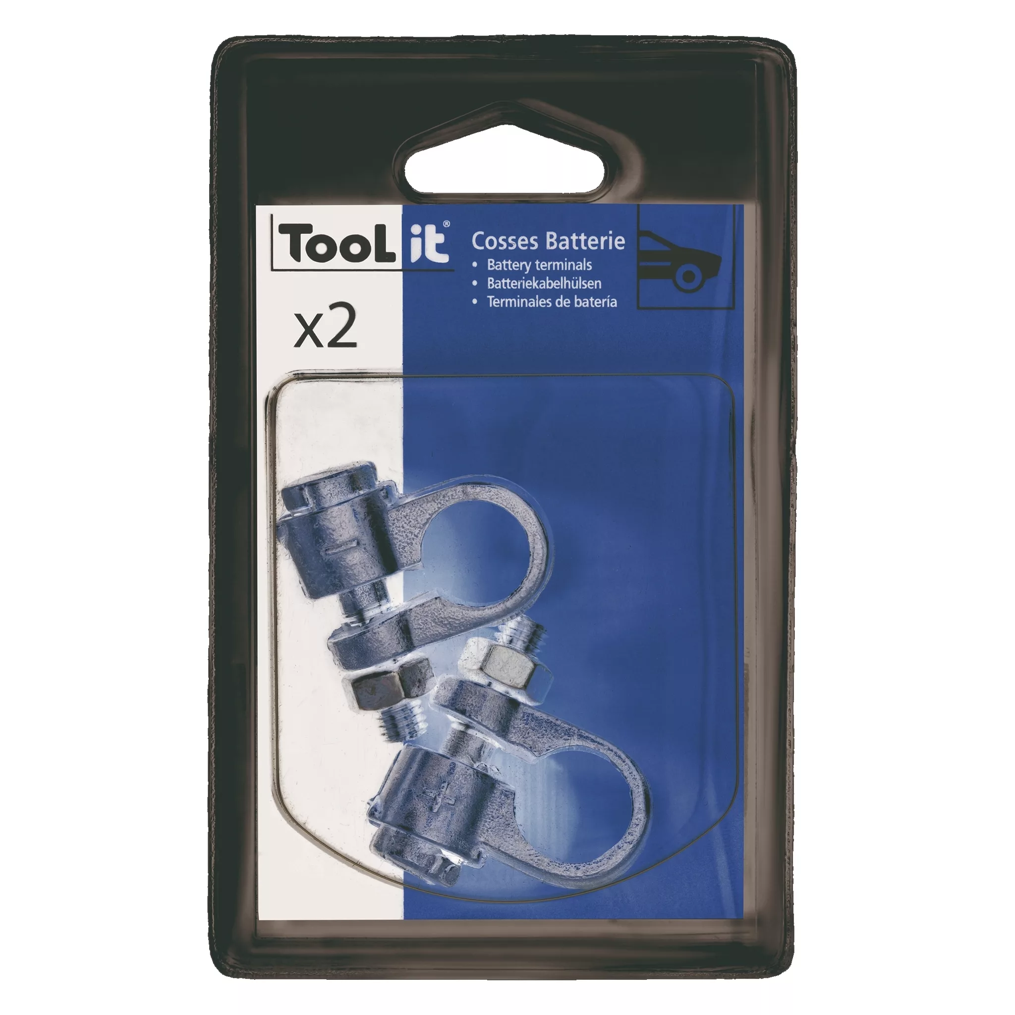 2 Battery Terminals Lv (- & +) – Blister 2 Battery Terminals Lv (- & +) – Blister