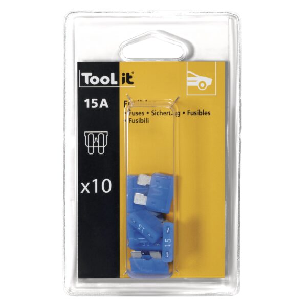 10X15A Fuses Pack / Chargers -Blister