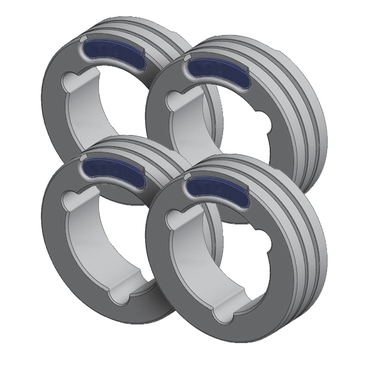 Set Of 4 Twin Drive Rolls – Steel Ø0.8/1.0 (Blue/Red)