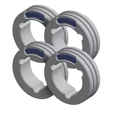 Set Of 4 Twin Drive Rolls – Steel Ø0.8/1.0 (Blue/Red) Set Of 4 Twin Drive Rolls – Steel Ø0.8/1.0 (Blue/Red)