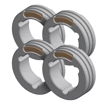 Set Of 4 Twin Drive Rolls – Steel Ø1.2/1.6 (Yellow/Orange) Set Of 4 Twin Drive Rolls – Steel Ø1.2/1.6 (Yellow/Orange)