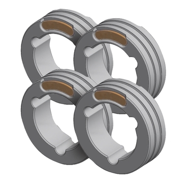 Set Of 4 Twin Drive Rolls – Steel Cored Wire Ø0.9/1.1