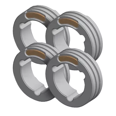 Set Of 4 Twin Drive Rolls – Steel Cored Wire Ø1.2/1.6 (Orange/Yellow) Set Of 4 Twin Drive Rolls – Steel Cored Wire Ø1.2/1.6 (Orange/Yellow)