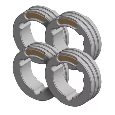 Set Of 4 Twin Drive Rolls – Steel Cored Wire Ø1.4/2.0 Set Of 4 Twin Drive Rolls – Steel Cored Wire Ø1.4/2.0