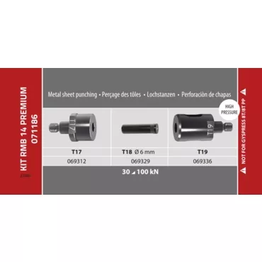 Premium Rmb 14 Die Kit (Ø6.0Mm) 10T/10T.Pp Riveter Premium Rmb 14 Die Kit (Ø6.0Mm) 10T/10T.Pp Riveter