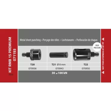 Premium Rmb 15 Die Kit (Ø6.0Mm) 10T/10T.Pp Riveter Premium Rmb 15 Die Kit (Ø6.0Mm) 10T/10T.Pp Riveter
