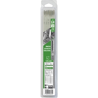 12 Stainless Steel Electrodes 316L Ø2.0 – Blister