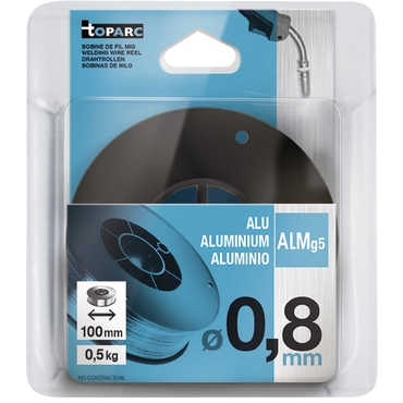 Mig Wire Reel Alu Almg5 Ø0.8 – 0.5 Kg D.100 – Er5356 / S Al 5356 Mig Wire Reel Alu Almg5 Ø0.8 – 0.5 Kg D.100 – Er5356 / S Al 5356