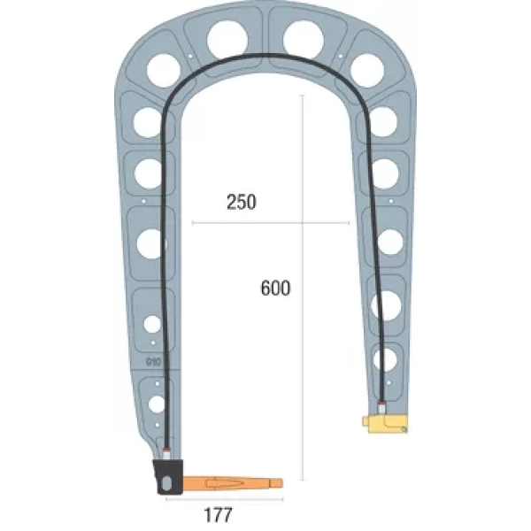INSULATED G10 ARM WITH WALL BRACKET INSULATED G10 ARM WITH WALL BRACKET
